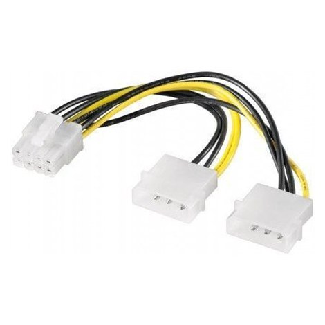 Goobay | Power adapter | Male | 8 pin PCI Express power | Male | 4 PIN internal power